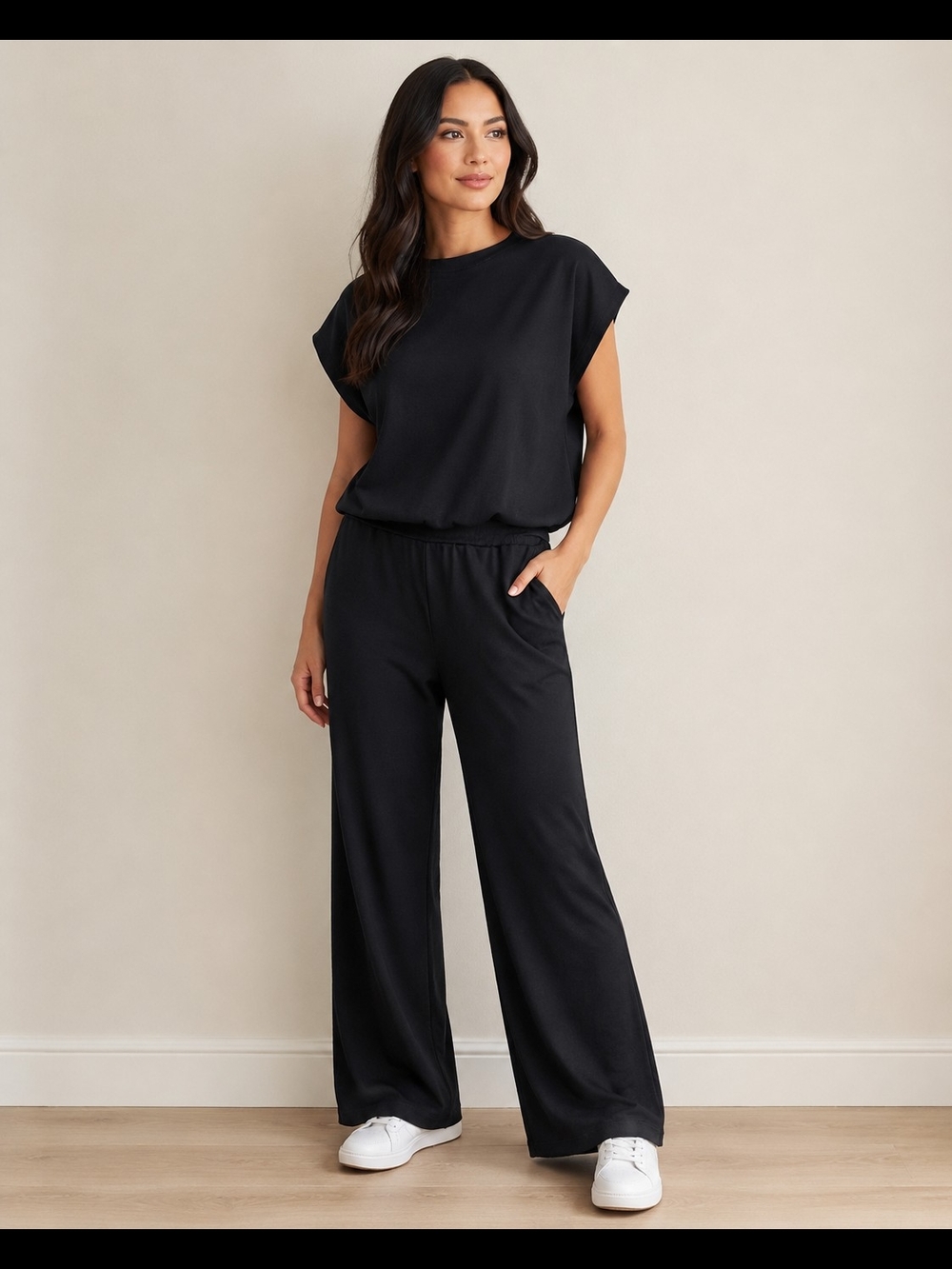 Black 2PC Sleeveless Jogging/Lounge Set - NWT